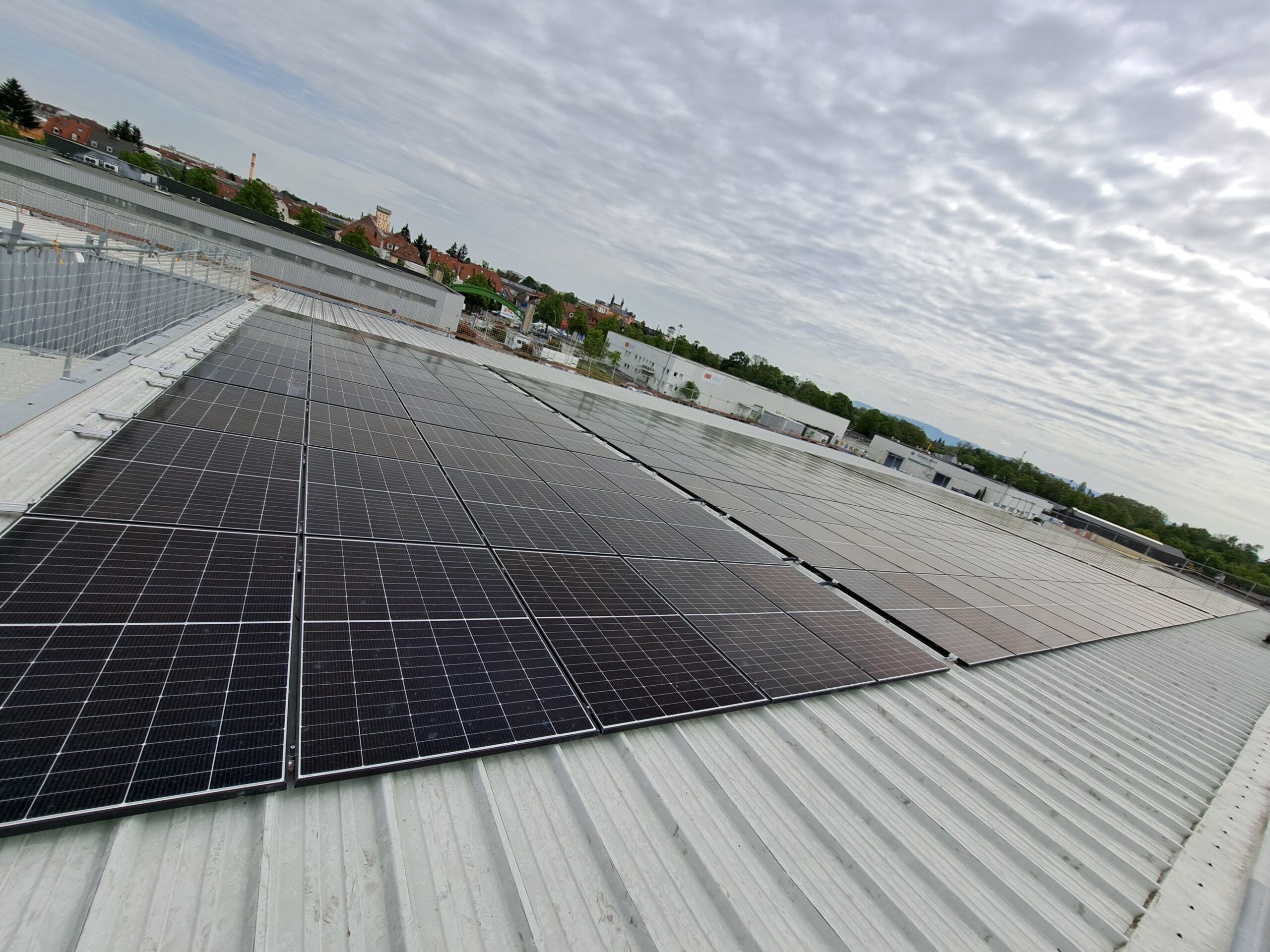 vue panneaux solaires